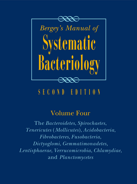 Bergey's Manual of Systematic Bacteriology - 