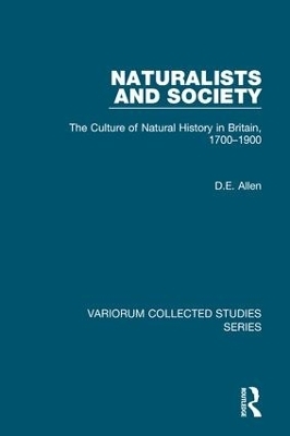 Naturalists and Society - D.E. Allen