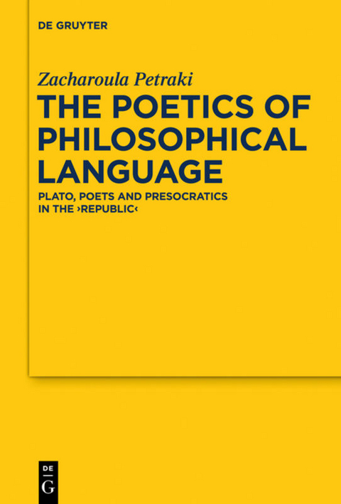 The Poetics of Philosophical Language - Zacharoula Petraki