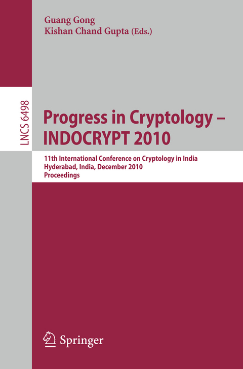 Progress in Cryptology - INDOCRYPT 2010 - 