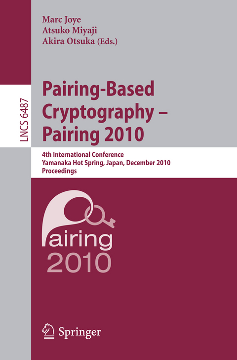 Pairing-Based Cryptography - Pairing 2010 - 