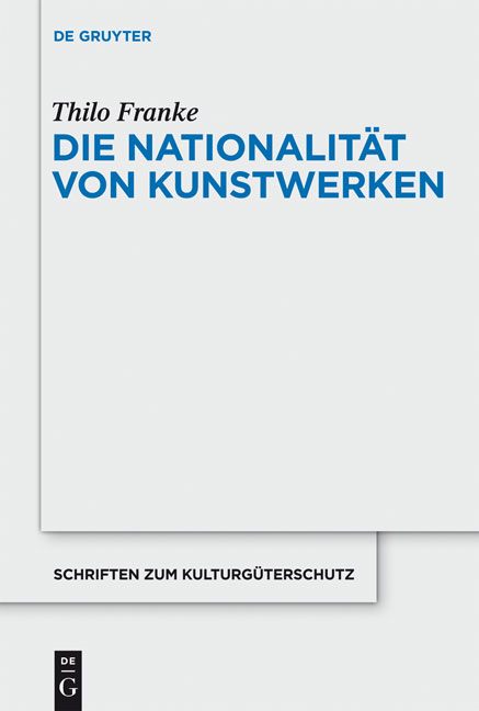 Die Nationalität von Kunstwerken - Thilo Franke