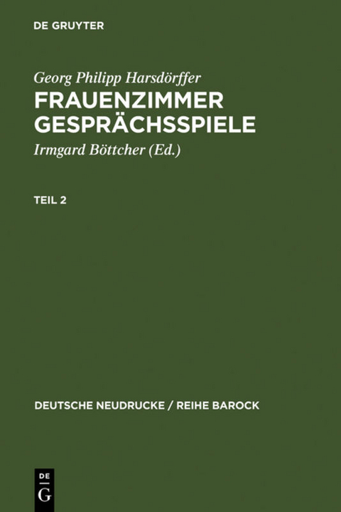 Frauenzimmer Gesprächsspiele Teil 2 - 