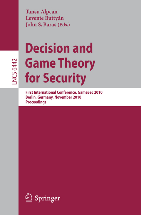 Decision and Game Theory for Security - 