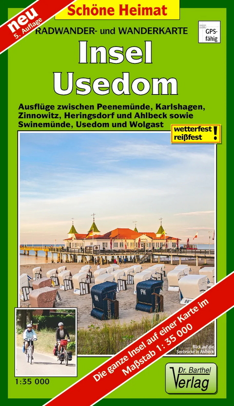 Radwander- und Wanderkarte Insel Usedom