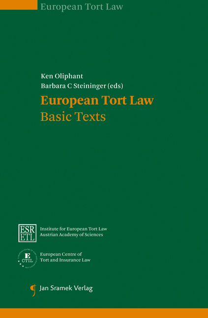 European Tort Law - 