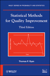 Statistical Methods for Quality Improvement - Thomas P. Ryan