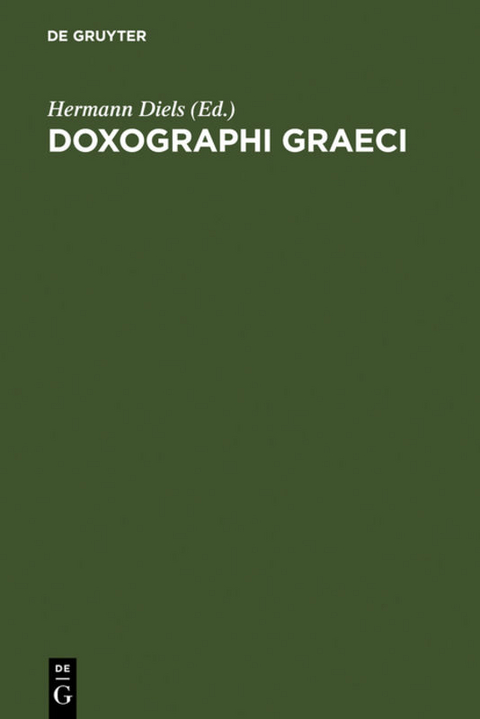 Doxographi Graeci - 