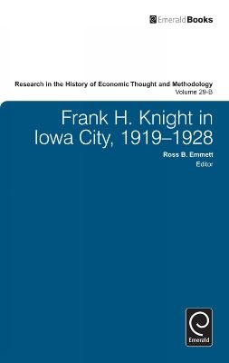 Frank H. Knight in Iowa City, 1919 - 1928 - 