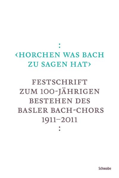 «horchen was Bach zu sagen hat» - 