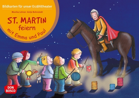 St. Martin feiern mit Emma und Paul. Kamishibai Bildkartenset. - Monika Lehner