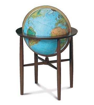 The Austin Blue Floor Globe