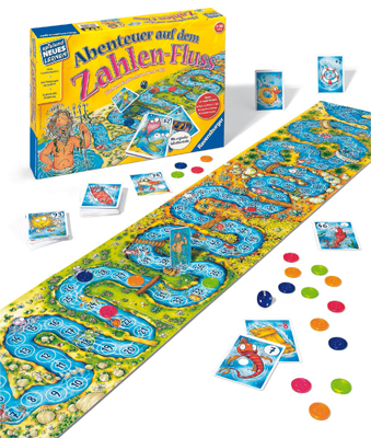 Abenteuer auf dem Zahlen-Fluss (Kinderspiel)