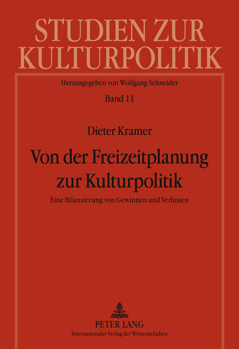 Von der Freizeitplanung zur Kulturpolitik - Dieter Kramer