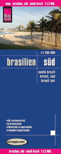 Reise Know-How Landkarte Brasilien, Süd (1:1.200.000) - Reise Know-How Verlag Reise Know-How Verlag Peter Rump