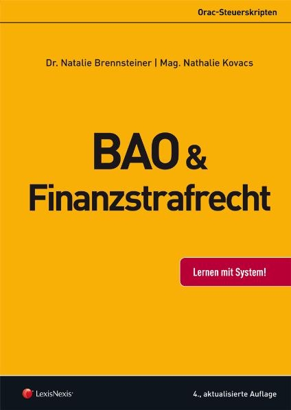 Steuerrecht - BAO und Finanzstrafrecht - Natalie Kahr, Nathalie Kovacz