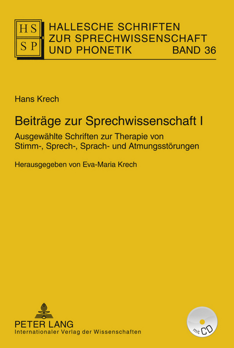 Beiträge zur Sprechwissenschaft I - Eva-Maria Krech