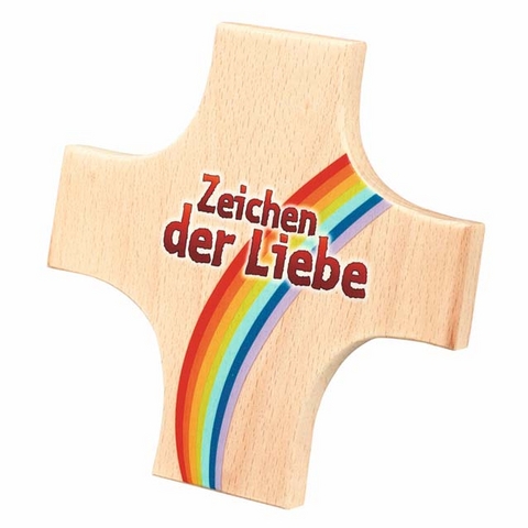 Holzkreuz Zeichen der Liebe