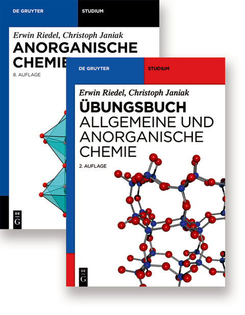 Kombi Anorganische Chemie, 8.A. und Übungsbuch Allgemeine und Anorganische Chemie 2.A. - Erwin Riedel, Christoph Janiak