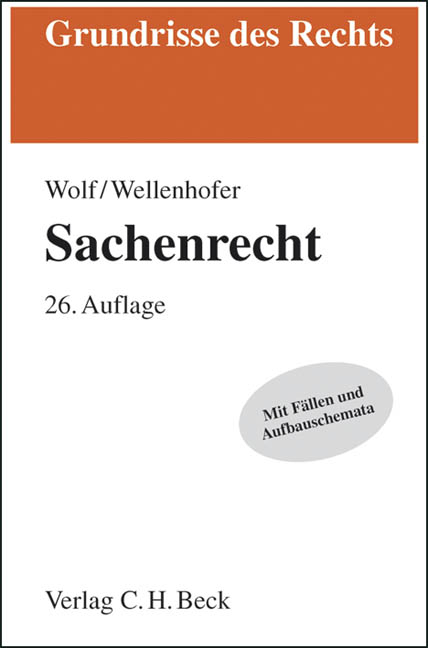 Sachenrecht - Manfred Wolf, Marina Wellenhofer