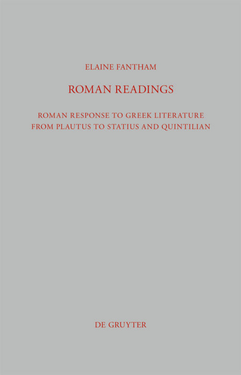 Roman Readings - Elaine Fantham