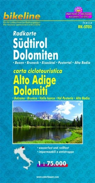 Radkarte Südtirol Dolomiten - 