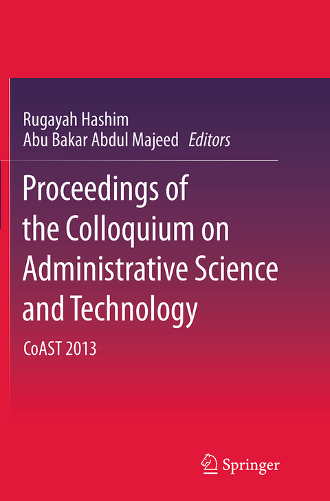 Proceedings of the Colloquium on Administrative Science and Technology - 