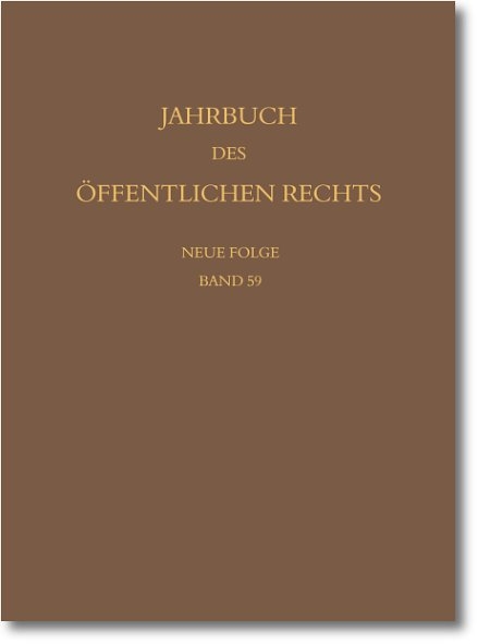 Jahrbuch des öffentlichen Rechts der Gegenwart. Neue Folge - 