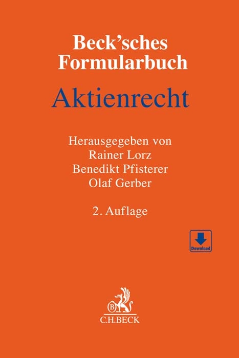 Beck'sches Formularbuch Aktienrecht - 