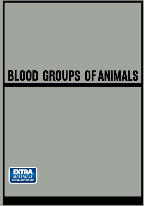 Blood Groups of Animals - Josef Matoušek