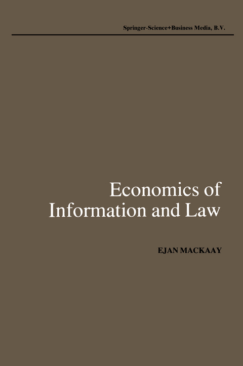 Economics of Information and Law - Ejan Mackaay