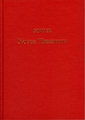 Novus Thesaurus Adagiorum Latinorum - Wilhelm Binder