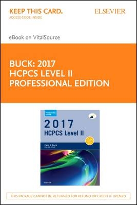 2017 HCPCS Level II Professional Edition - Elsevier eBook on Vitalsource (Retail Access Card) - Carol J Buck