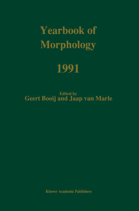 Yearbook of Morphology 1991 - 