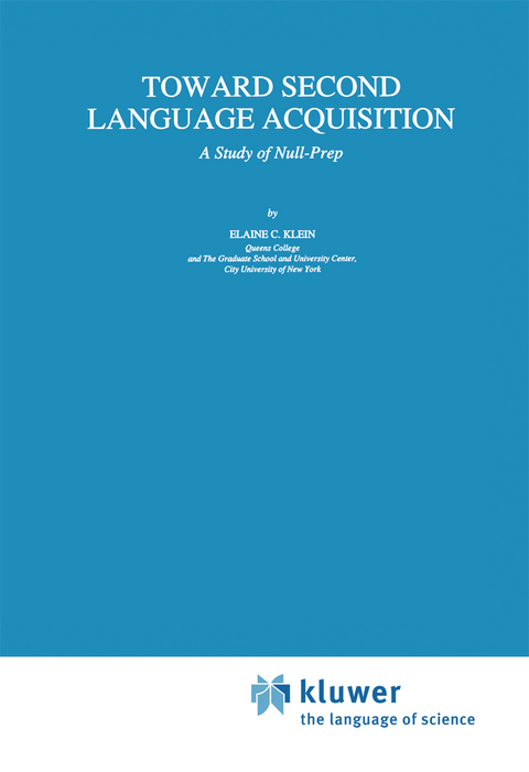 Toward Second Language Acquisition - E.C. Klein