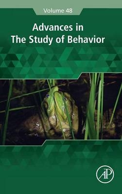 Advances in the Study of Behavior - 