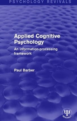 Applied Cognitive Psychology - Paul Barber