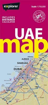 UAE Country Map -  Explorer Publishing and Distribution