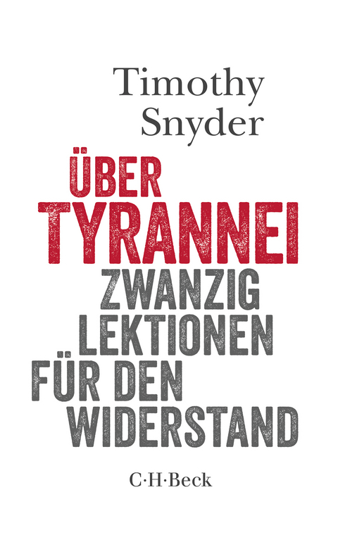 Über Tyrannei - Timothy Snyder