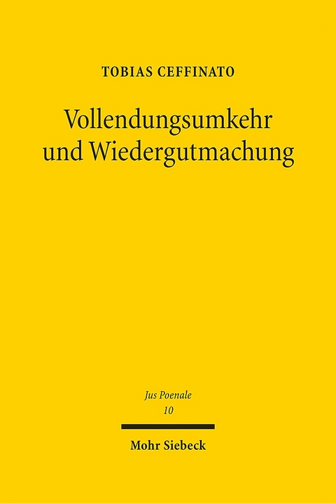 Vollendungsumkehr und Wiedergutmachung - Tobias Ceffinato