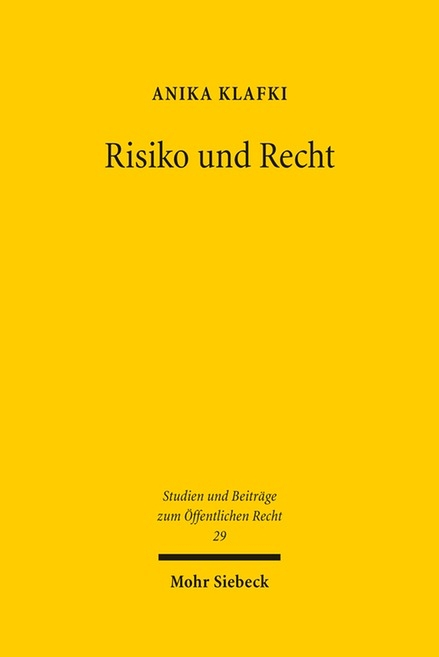 Risiko und Recht - Anika Klafki