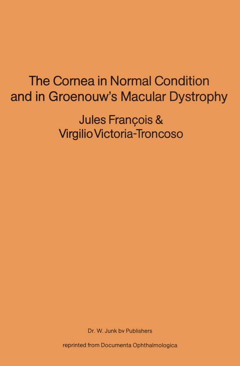 The Cornea in Normal Condition and in Groenouw’s Macular Dystrophy - 