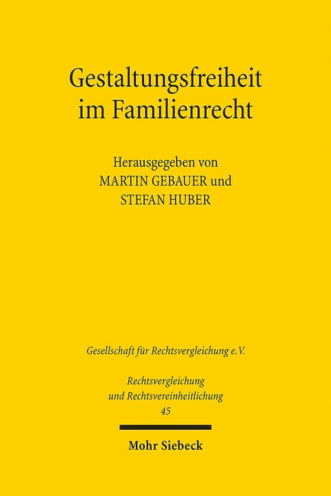 Gestaltungsfreiheit im Familienrecht - 