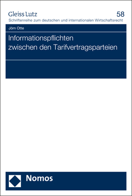 Informationspflichten zwischen den Tarifvertragsparteien - Jörn Otte