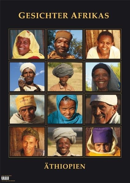 Poster Gesichter Afrikas - Äthiopien - Manfred Hoffmann