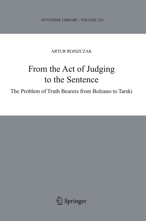 From the Act of Judging to the Sentence - Artur Rojszczak