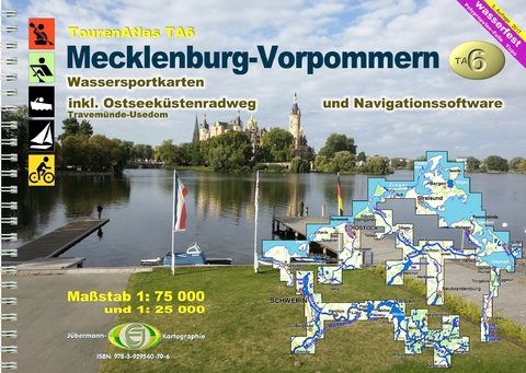 TourenAtlas Wasserwandern / TA6 Mecklenburg-Vorpommern - Erhard Jübermann