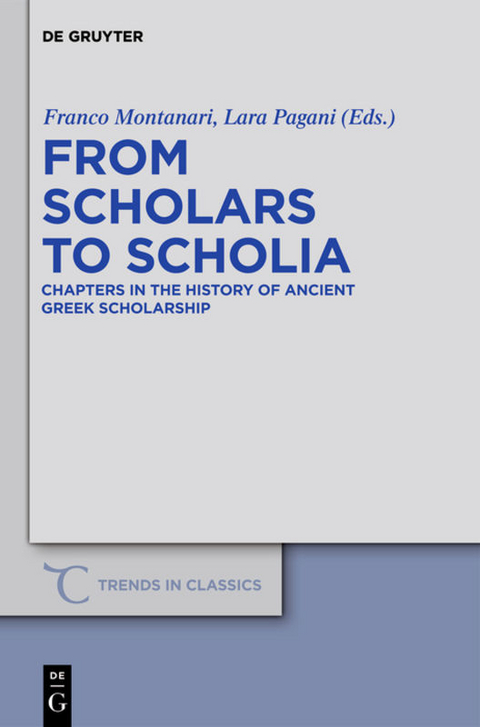 From Scholars to Scholia - 