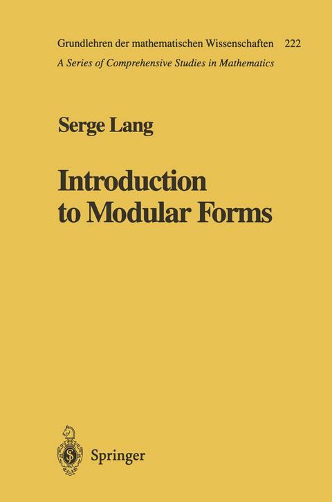 Introduction to Modular Forms - Serge Lang