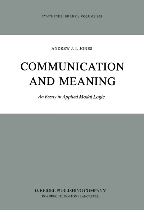 Communication and Meaning - A.J Jones